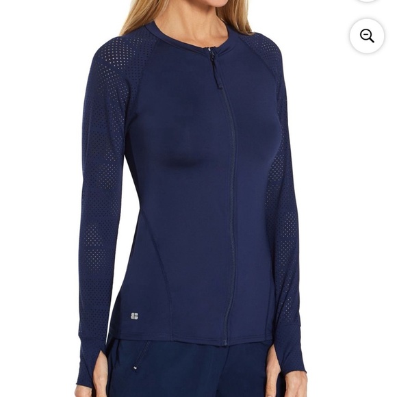 Beach house sport nwt navy zip rash guard long sleeve upf 50+ top - Picture 1 of 12